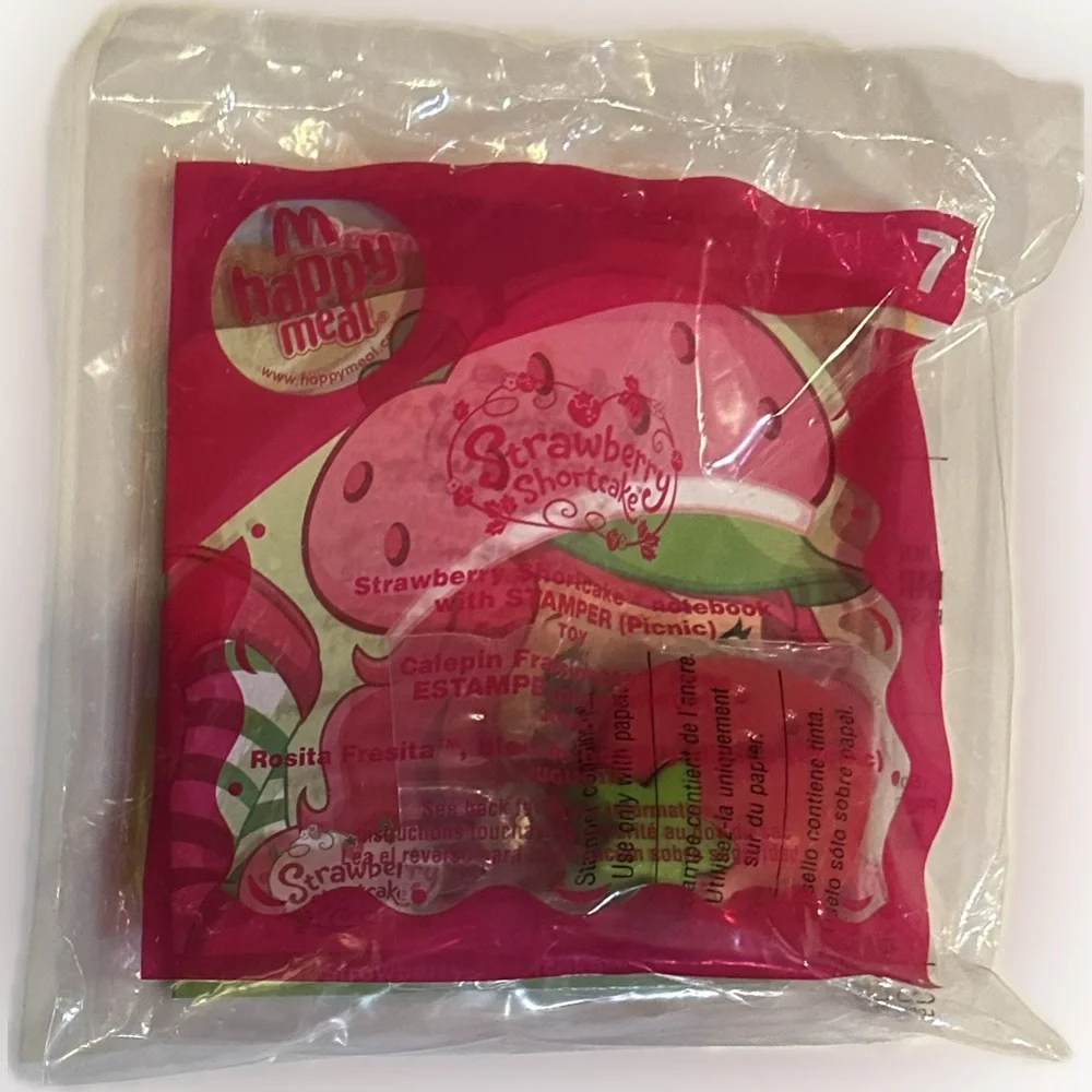 2009 STRAWBERRY SHORTCAKE #7 NOTEBOOK STAMPER MCDONALDS HAPPY MEAL TOY PROMOTION